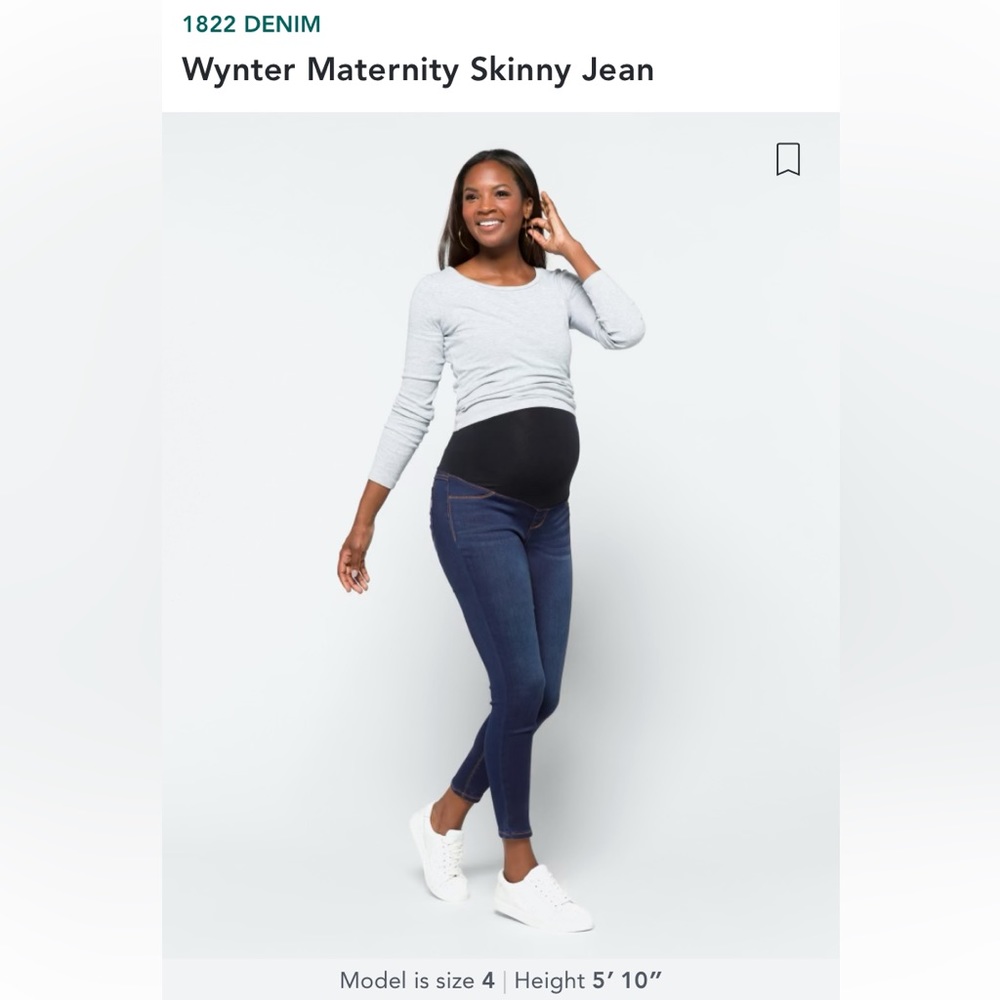 1822 Denim | Stitch Fix Wynette Maternity Skinny Jeans | size 10 | indigo